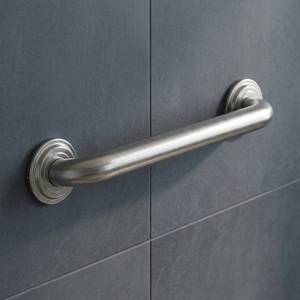 Barre d'appui de salle de bain moderne finition satinée - Rail de sécurité mural en acier inoxydable 304 de qualité supérieure - Product Image 1