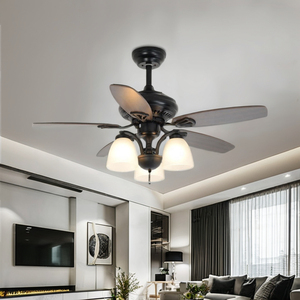 Luz de <span class=keywords><strong>ventilador</strong></span> de <span class=keywords><strong>techo</strong></span> Retro de 52 pulgadas Luz de <span class=keywords><strong>ventilador</strong></span> de control remoto de 3 velocidades para hoteles comerciales - Product Image 4
