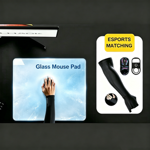ปลอกมือแบบเต็มแขนสำหรับเล่นเกม ดีไซน์พิเศษ ลดแรงเสียดทาน พร้อมถุงมือสำหรับแผ่นรองเมาส์แบบกระจก - Product Image 2