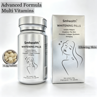 Smhealth - Tabletas Blanqueadoras con Glutatión, Colágeno y Péptidos, para Aclarar la Piel y Antienvejecimiento, 0.5g, 90 Unidades, Suplemento Dietético Natural