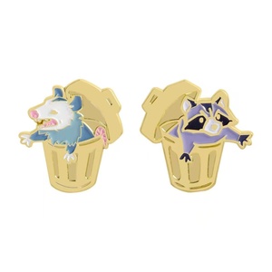 Pin <span class=keywords><strong>de</strong></span> Metal <span class=keywords><strong>de</strong></span> Aleación <span class=keywords><strong>de</strong></span> Zinc con Diseño <span class=keywords><strong>de</strong></span> Mapache y Zarigüeya, Regalo <span class=keywords><strong>de</strong></span> Año Nuevo y Aniversario para Chaquetas y Bolsos - Product Image 6