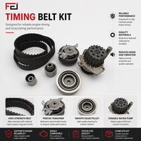 KP25649XS1 530055032 CT1139WP6 Timing Belt Kit&Water Pump Engine Assembly Compatible for Volk-swagen/Au-di/Se-at/Sko-da 1.6/2.0