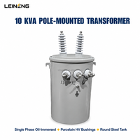 Transformateur monophasé immergé dans l'huile LEINENG, monté sur poteau, 5, 10, 15, 25, 37,5, 50 kVA, 7200 V, 120/240 V, norme IEEE, pour installation aérienne