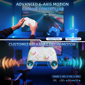 Contrôleur de jeu sans fil pour Nintendo Switch/Switch 2/OLED/PC/Steam Deck Capacitive BT Controller - Product Image 6