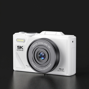 กล้องไมโคร HD 5K วิดีโอ ได้รับการรับรองมาตรฐาน ROHS เซ็นเซอร์ CMOS สำหรับเด็ก ซูม 18 เท่า เลนส์ AF ถ่ายภาพยิ้ม เซลฟี่ แบตเตอรี่ลิเธียมในตัว ไฟ LED เติมแสง - Product Image 2