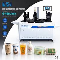 Imprimante numérique UV à passage unique CSJ-G502C pour gobelets en plastique jetables personnalisés, impression de gobelets en PET et de bouteilles en HDPE