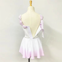 Gaun Balet Romantis Profesional Rok Tutu Balet Ombre Putih-Lavender untuk Cupid & The Talisman