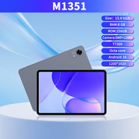 Tablet PC Android 16 con pantalla táctil FHD de 13.4 pulgadas, procesador Unisoc T7300 Octa Core de 2.2GHz, personalizada para educación y uso infantil.