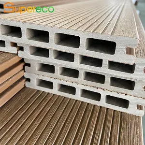 New Arrival Outdoor Floor Tech Wood Wpc Composite Deck Swimming Pool Garden Terrace Flooring Landscaping Decking Board