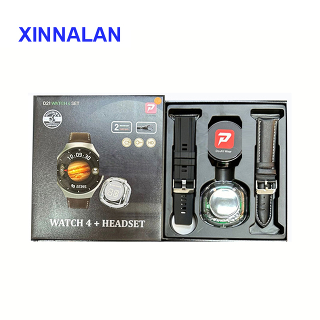 Bestseller Sports Wrist Watch Circular Screen TWS Earbuds 2-in-1 Set Unisex D21 SmartWatch Headset IP67 Waterproof Call Reminder