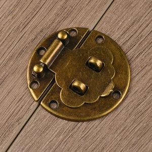Boucle de panneau ronde en alliage de zinc, style antique, serrure de meuble sans clé, design traditionnel, durable - Product Image 4