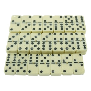 Tomy — dominos professionnel en ivoire, beaucoup de dominos, avec boîte en plastique <span class=keywords><strong>orange</strong></span>, ensemble de 6 jeux de dominos, de l'usine - Product Image 2