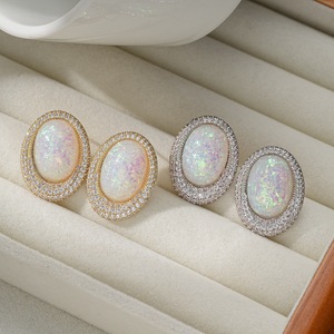 Boucles d'oreilles ZX Fashion Elegance Personality Geometry Ellipse Naiad, accessoires de mode tendance, bijoux pour femmes, cadeau, vente en gros - Product Image 1