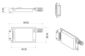 Công nghiệp cấp tần số vô tuyến mô-đun từ xa USB để TTL truyền dữ liệu mô-đun Bo mạch chủ <span class=keywords><strong>RF</strong></span> mô-đun sv610 - Product Image 6
