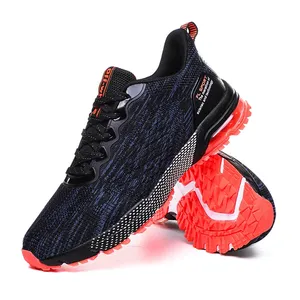 OEM ODM vente en gros fabricants chaussures de sport personnalisées pour hommes chaussures de course usine de Chine mode maille noir respirant décontracté homme