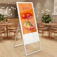 Afficheur numérique LCD tactile capacitif ultra-fin 10 points 43/55 pouces pour l'intérieur, portable, avec graphiques animés pour magasins de détail et ascenseurs