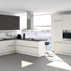 装饰豪华白色摇床pvc现代高光丙烯酸设计厨房橱柜套装中国制造 - Product Image 5