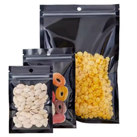 Hot Sale auf Lager 3 Seiten Heiß siegel Wieder versch ließbar Geruchs sicher Mylar Ziplock Black Pouch Kunststoff verpackung Kunden spezifisches Logo Bedruckte Tasche