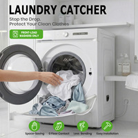 Filet et sac anti-chute en tissu maillé pour lave-linge à chargement frontal, design anti-chute, gain de place, durable et réutilisable