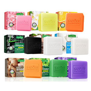 Savon artisanal pour le corps et le visage SADOER, gingembre naturel biologique, blanchissant, hydratant, anti-acné, 100g, étiquette privée - Product Image 1