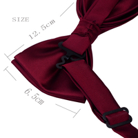 Solide vor gebundene Fliege für Männer Grün Orange Braun Double Fold Bowknot Wasserdichte Hochzeit Business Bowtie Zubehör