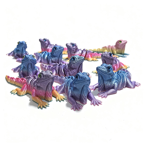 Jouet lézard imprimé en <span class=keywords><strong>3D</strong></span>, jouet lézard mobile articulé (matériau naturellement dégradable), thème animal - Product Image 5