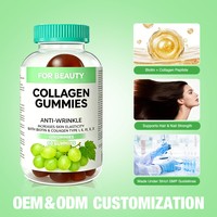 Complément alimentaire en gommes de collagène pour la santé de la peau et des ongles, complément alimentaire blanchissant, fabricant de compléments alimentaires en marque privée