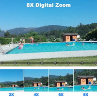 Caméra de sécurité extérieure WiFi P11 à double objectif 4K AI 4G PTZ avec suivi automatique, étanche, surveillance CCTV IP