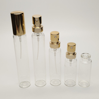 Offre Spéciale 30ml 35ml bouteille en verre de parfum 19x155mm 20x155mm tube en verre en forme de cigare avec pulvérisateur en aluminium supérieur à sertir