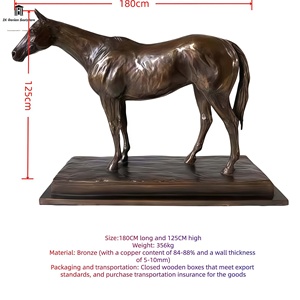 Statua di Cavallo in Bronzo Fuso Personalizzabile per Decorazione Domestica e Uso Religioso - Product Image 2