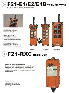 F21-E1B telecomando industriale per radiocomando senza fili per carroponte/carroponte