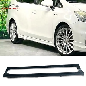 New 2012 for Prius Alpha ZVW41W Bumper Kit Front Lip Rear Lip Side Skirts ABS Plastic - Product Image 4