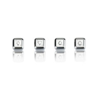Glaçons de pierres de whisky de Poker réutilisables en acier inoxydable, fabricant Direct