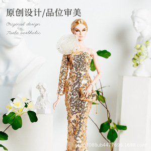 Vêtements <span class=keywords><strong>pour</strong></span> poupée Barbie Supermodel 30 cm, tenues élégantes, robes de mariée - Product Image 2