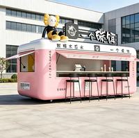 Café préfabriqué moderne en Chine, bar et café mobile en conteneur à deux étages de 10 pieds