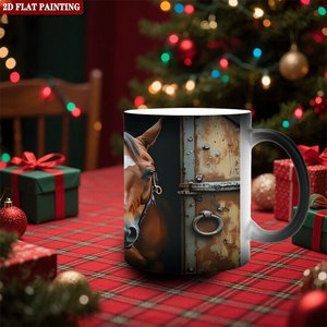 Frosted Black <b>Ceramic</b> <b>Mug</b> 11oz Heat Activated Color Changing Drinking Cup - Product Image 2