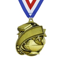 Plaque de récompense, Meilleures médailles de football, de volleyball, de cyclisme, de muay thai, de saut d'obstacles, de sabre et autres médailles de compétition pour enfants, avec logo de qualité et rubans