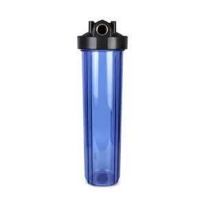 20 "青い半透明のプラスチックフィルター浄水器ハウジング堆積物プレ水フィルターハウジング