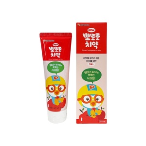 Pororo Kids <b>Toothpaste</b> 90g Apple Flavor Fluoride Free Children Oral Care Made In Korea - Product Image 2