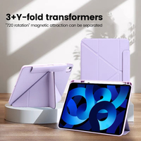 Étui populaire en TPU souple et cuir PU avec porte-crayons pour iPad Mini 4/6, Air 3/Air 4, modèles 10,5 pouces et 10,9 pouces