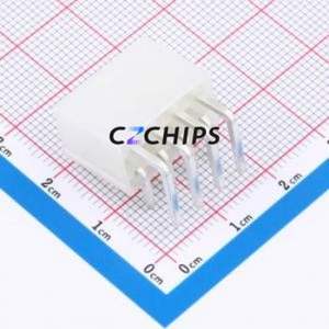 A420E1W2-2W8P12 Wire-to-Board Pin Header Bent Lead Through Hole,P=4.2mm Connector 2x4P 4.2mm Right Angle Insert Mini-Fit MX 4.2 - Product Image 2