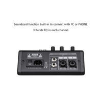 CHORDIO TCP-4 Console DJ Audio à 4 Canaux avec DSP Mélangeur Professionnel pour Studio et Carte Son Intégrée