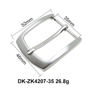 Hebilla de cinturón giratoria de aleación de zinc de alta resistencia, 35 mm, acabado <span class=keywords><strong>plateado</strong></span> cromado, de sujeción, de repuesto, para hombre, para correa de cuero, OEM - Product Image 6