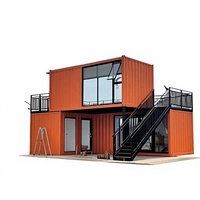 Maison préfabriquée moderne en conteneur, villa modulaire, structure en acier, mini-maison pour habitation, bureau, hébergement temporaire