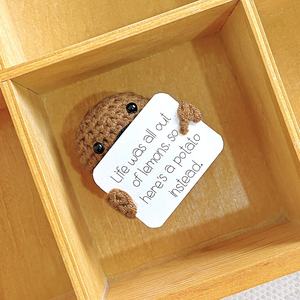 子供のためのかわいいニットウール人気のかぎ針編みのおもちゃ高品質の面白いポジティブポテト - Product Image 1