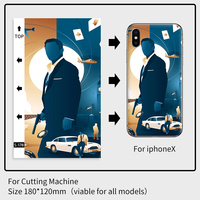 Protector de Pantalla para Teléfono Móvil con Lámina de Hidrogel Colorida Personalizada, Material TPU, con Máquina de Corte