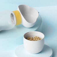 Gourde portable pour animaux de compagnie (chiens et chats) – en plastique alimentaire, étanche, écologique, facile à nettoyer, accessoire de promenade