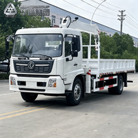 Camion-grue robuste Dongfeng 4x2 à 6 roues, 8 tonnes, avec grue à flèche, solutions personnalisées