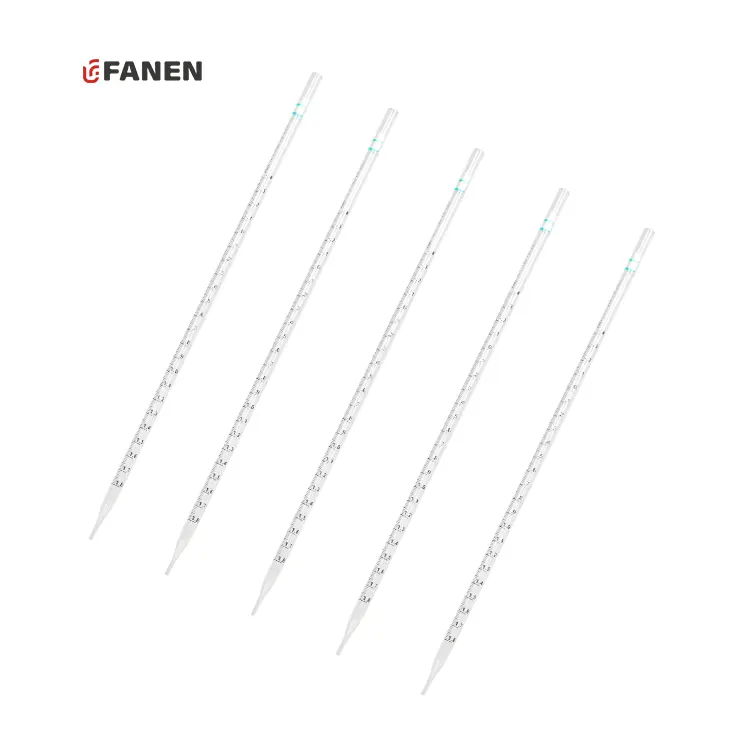 Fanen Lab PS pipeta 2ml estéril desechable plástico vidrio pipeta serológica