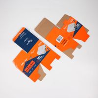 Boîte à auto-érection en papier recyclé ondulé de 2mm Laminage mat Vernis à ongles Soins de la peau Sérum Emballage de cadeau Respectueux de l'environnement